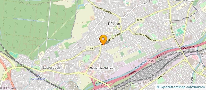 localisation de l'entreprise 825 151 038   PFASTATT