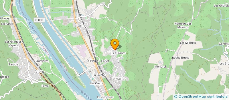 localisation de l'entreprise 825 158 132   GERVANS