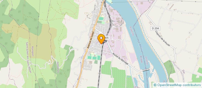 localisation de l'entreprise 825 160 955   LE POUZIN