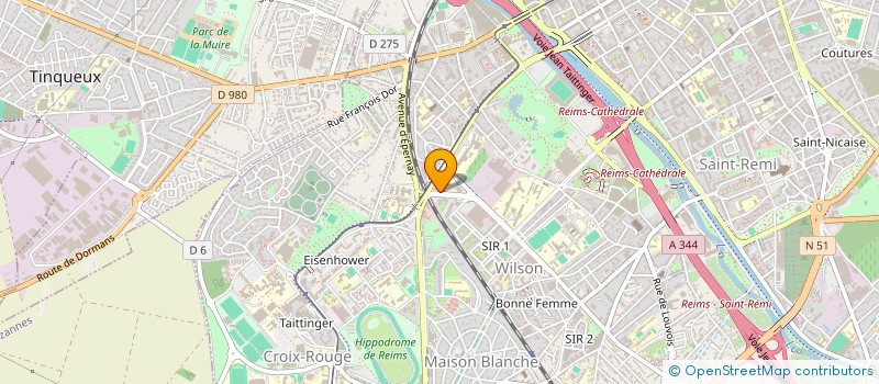localisation de l'entreprise 825 253 800 à TINQUEUX