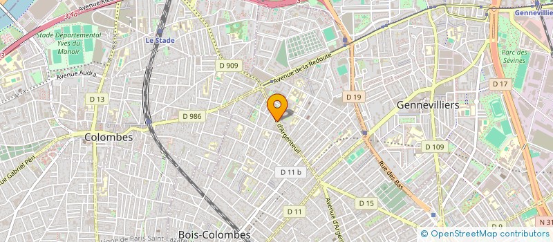 localisation de l'entreprise 825 309 016 à BOIS-COLOMBES