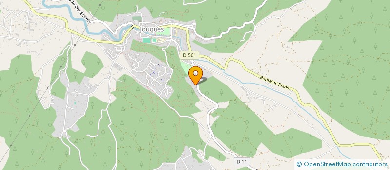 localisation de l'entreprise 825 315 732   JOUQUES