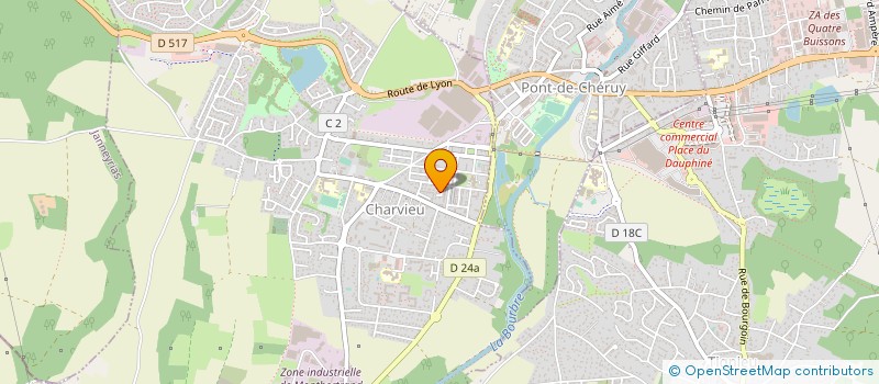 localisation de l'entreprise 825 325 269   CHARVIEU-CHAVAGNEUX