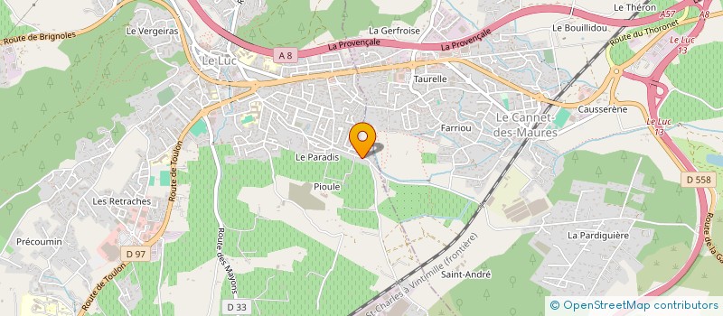 localisation de l'entreprise 825 345 861   LA CELLE