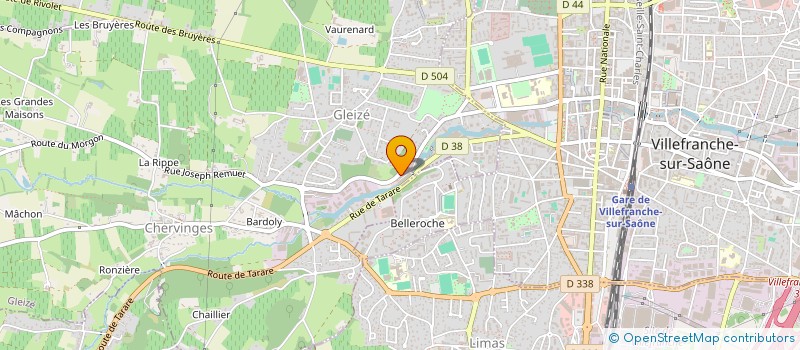 localisation de l'entreprise 825 396 567   VILLEFRANCHE-SUR-SAONE