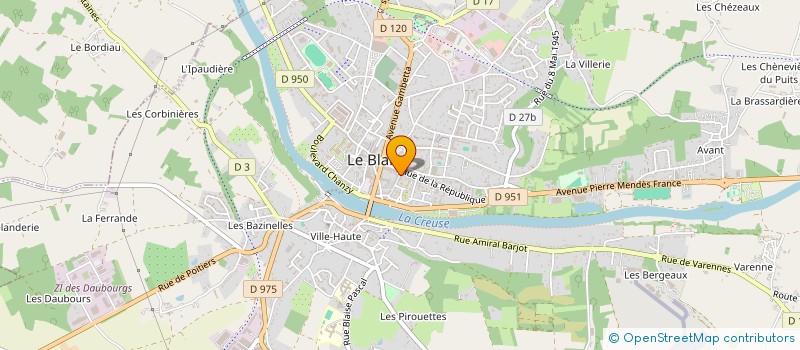 localisation de l'entreprise 827 477 837   LE BLANC