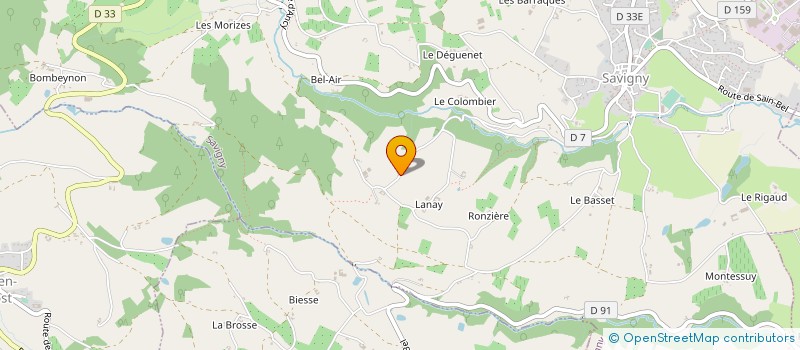 localisation de l'entreprise 827 501 370   SAVIGNY