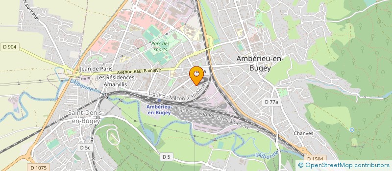 localisation de l'entreprise 827 548 785   AMBERIEU-EN-BUGEY