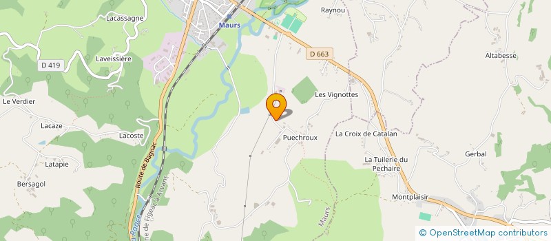 localisation de l'entreprise 827 645 904 à MAURS