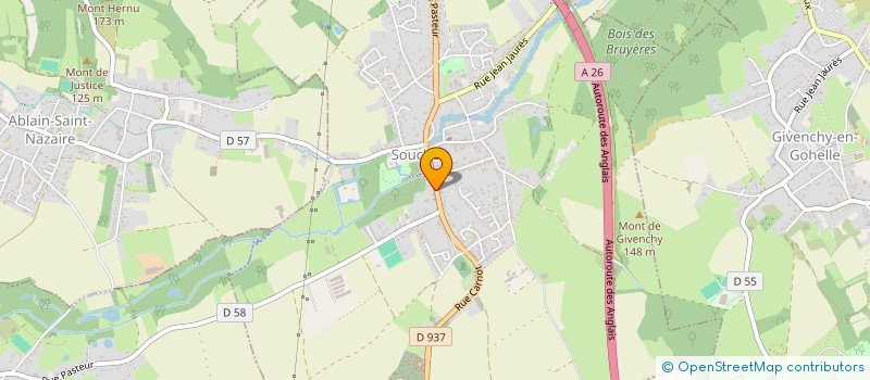 localisation de l'entreprise 827 984 923   ABLAIN-SAINT-NAZAIRE