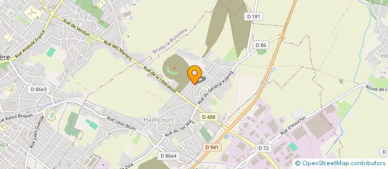 localisation de l'entreprise 828 016 634   HAILLICOURT