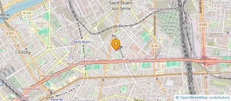 localisation de l'entreprise 828 101 345 à SAINT-OUEN-SUR-SEINE