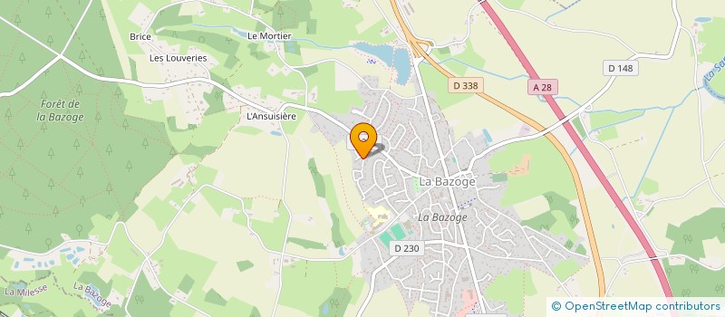 localisation de l'entreprise 828 159 608   LA BAZOGE