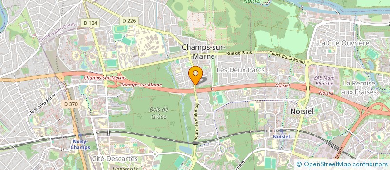localisation de l'entreprise 828 456 665 à CHAMPS-SUR-MARNE