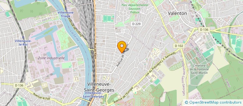 localisation de l'entreprise 828 502 815  à VILLENEUVE-SAINT-GEORGES
