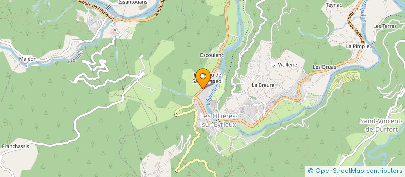 localisation de l'entreprise 828 525 881   LES OLLIERES-SUR-EYRIEUX