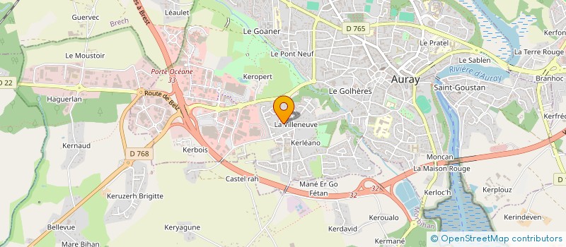 localisation de l'entreprise 828 528 950  à AURAY