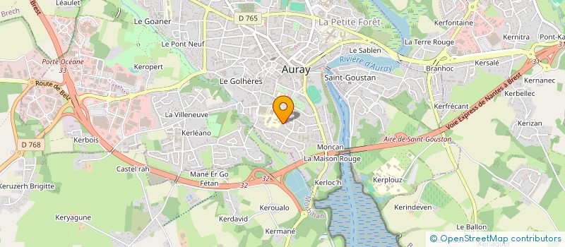 localisation de l'entreprise 828 545 996 à AURAY