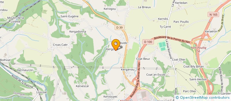 localisation de l'entreprise 828 557 926  à QUIMPER