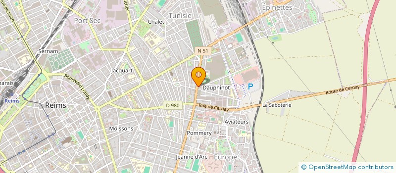 localisation de l'entreprise 828 657 825   REIMS