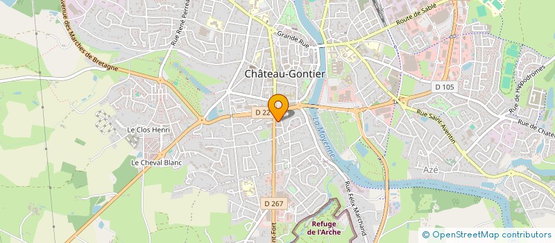 localisation de l'entreprise 828 721 431 à CHATEAU-GONTIER-SUR-MAYENNE