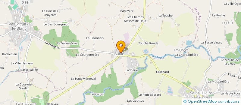 localisation de l'entreprise 828 748 640   LA BAZOUGE-DU-DESERT