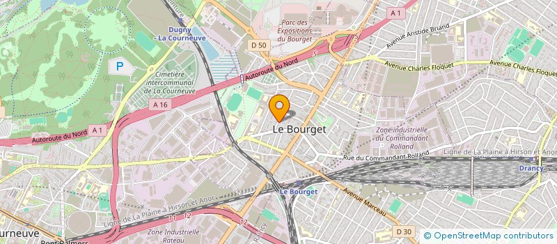 localisation de l'entreprise 828 797 407 à LE BOURGET
