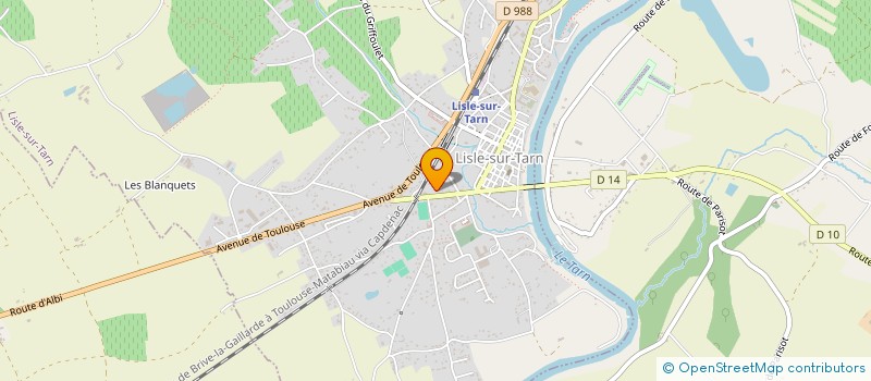 localisation de l'entreprise 828 810 929  à LISLE-SUR-TARN