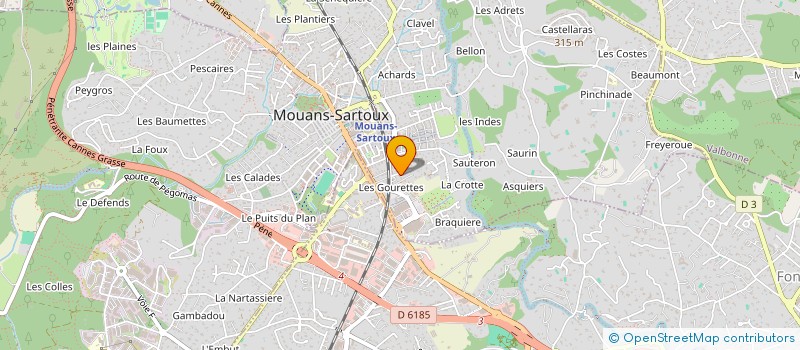 localisation de l'entreprise 828 851 246   MOUANS-SARTOUX