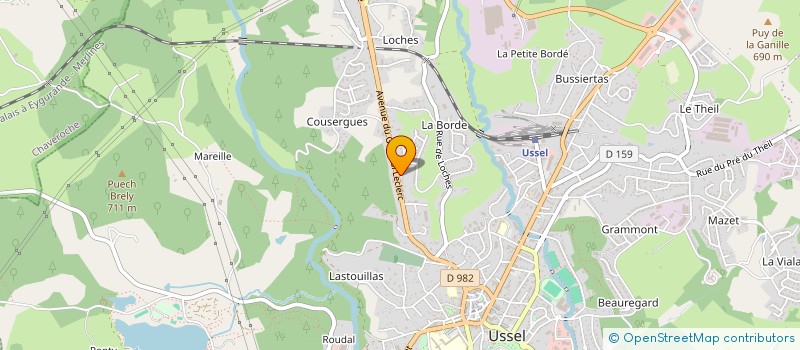 localisation de l'entreprise 828 903 526   USSEL