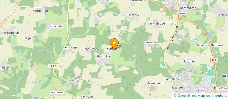 localisation de l'entreprise 828 941 971   KERVIGNAC