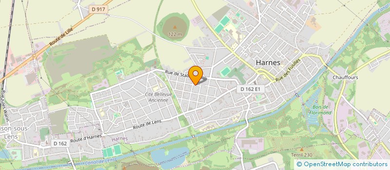 localisation de l'entreprise 828 950 576   HARNES