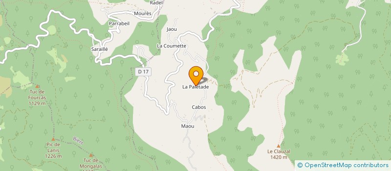localisation de l'entreprise 828 968 214 à MASSAT