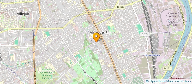 localisation de l'entreprise 829 166 651  à VITRY-SUR-SEINE