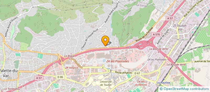 localisation de l'entreprise 829 212 380   LA VALETTE-DU-VAR