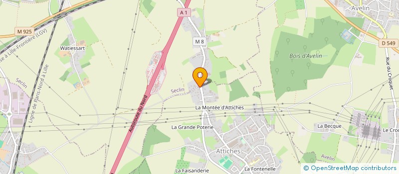 localisation de l'entreprise 829 215 425   ATTICHES