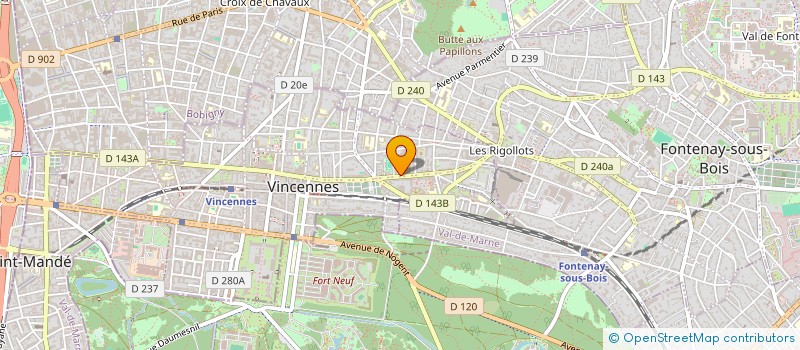 localisation de l'entreprise 829 248 293  à ROSNY-SOUS-BOIS