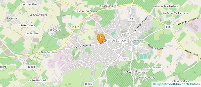 localisation de l'entreprise 829 834 407 à LE LOROUX-BOTTEREAU