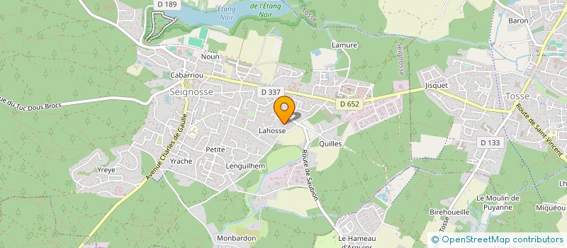 localisation de l'entreprise 829 880 707   SEIGNOSSE