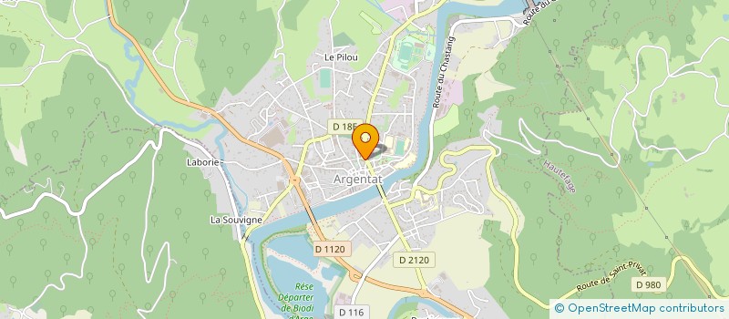 localisation de l'entreprise 83 DECIBELS  ARGENTAT-SUR-DORDOGNE