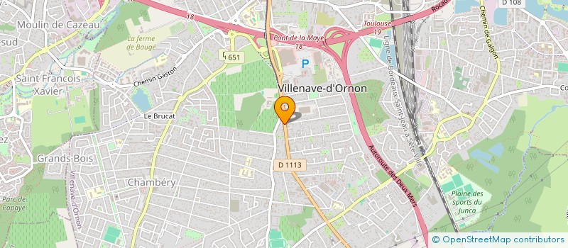 localisation de l'entreprise 83 PYRENEES  VILLENAVE-D'ORNON