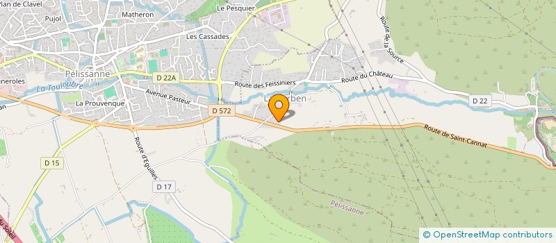 localisation de l'entreprise 83 RRED  LA BARBEN