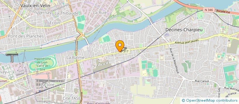 localisation de l'entreprise 83 TH BARBER STREET  DECINES-CHARPIEU