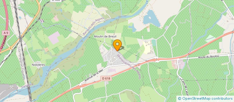 localisation de l'entreprise 830 272 365 à MONTESQUIEU-DES-ALBERES