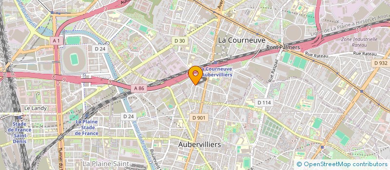 localisation de l'entreprise 830 341 483  à LA COURNEUVE