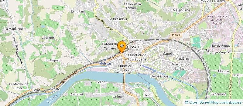 localisation de l'entreprise 830 400 503   MOISSAC