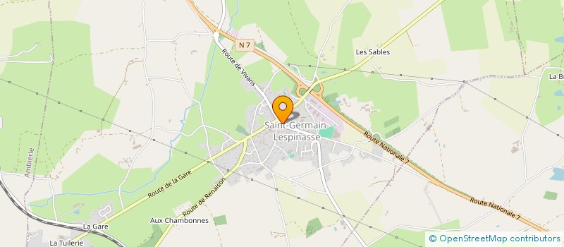 localisation de l'entreprise 830 401 600   SAINT-GERMAIN-LESPINASSE