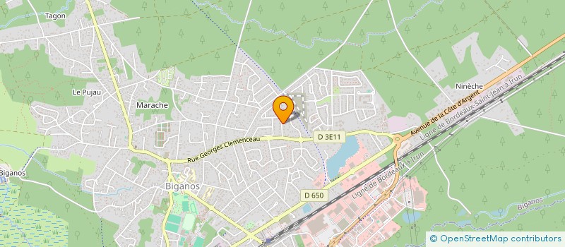 localisation de l'entreprise 830 587 150   BIGANOS