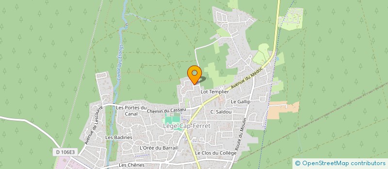 localisation de l'entreprise 830 593 497  à LEGE-CAP-FERRET
