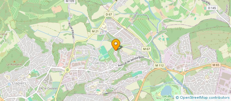 localisation de l'entreprise 830 672 473   JACOU